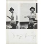 JOSEPH BEUYS1921 Krefeld - 1986 DüsseldorfLEHRER BEUYS Mutiple. SM 17 x 12 cm (R. 19,5 x 14,5 cm).