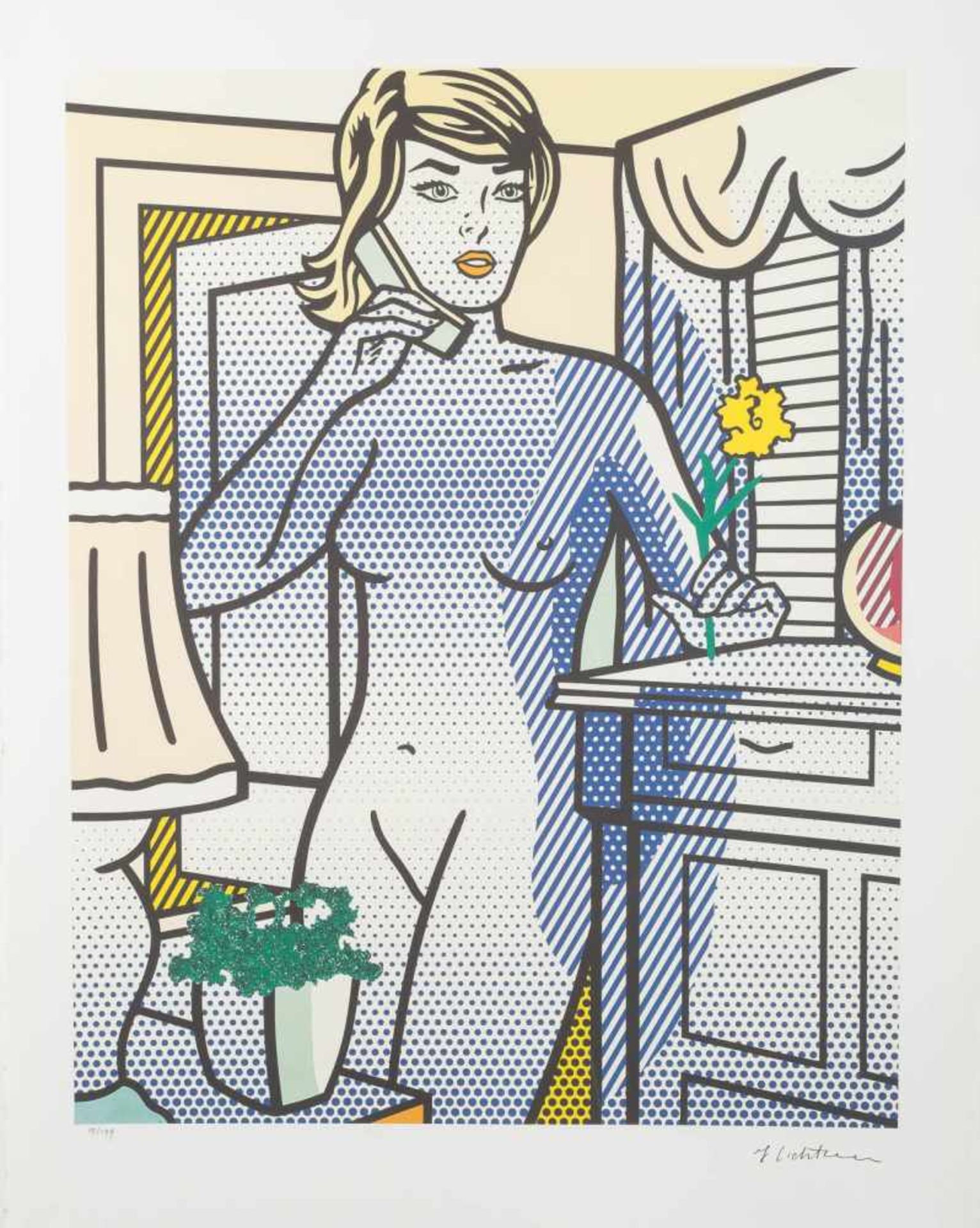 ROY LICHTENSTEIN (NACH)1923 New York - 1997 ebendaOHNE TITEL (NUDE ON THE PHONE)