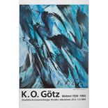 KARL OTTO GÖTZ1914 Aachen - 2017 Niederbreitbach'TULVA 1957' - AUSSTELLUNGSPLAKAT Farboffset auf