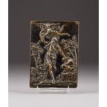 OBERITALIENISCHER BILDPLASTIKERTätig um 1480/ 1500Relief mit der Opferung Isaaks Bronze, braun