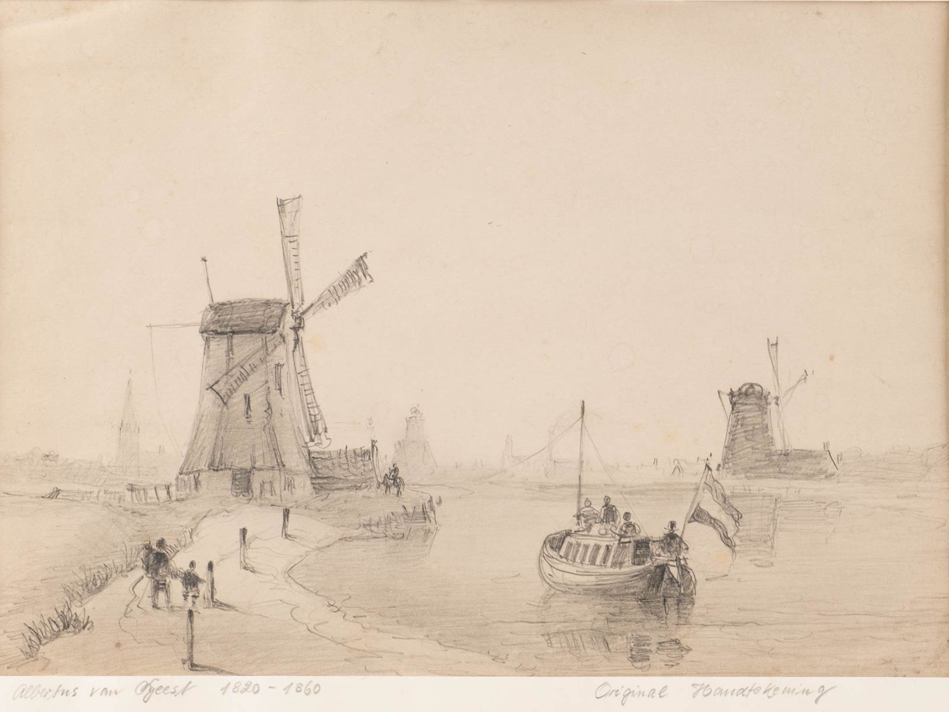 ALBERTUS VAN BEEST (ATTR.)1820 Rotterdam - 1880 New York CityZWEI ZEICHNUNGEN MIT NIEDERLÄNDISCHEN - Bild 2 aus 2