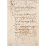 AUTOGRAPH IM NAMEN KAISER LEOPOLD I. Dat. 8. Januar 1678 Tinte auf Papier; mehrfach gefaltet; mit