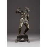 L. CODINAT (?)Französischer Bildplastiker, tätig im 19. Jh.Trunkener Bacchus Bronze, braun