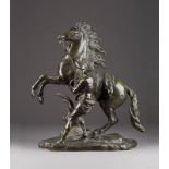 GUILLAUME COUSTOU1677 Lyon - 1746 Paris (Nachfolger)Pferdebändiger (Cheval de Marly) Bronze, braun