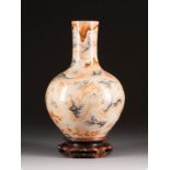 TIANQIU-VASE MIT MARMORIERTEM MUSTER