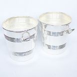 English silver plated Champagne Buckets signed Walker & Hall, Sheffield. Circa 1930