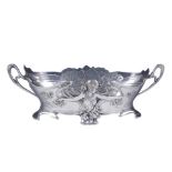 WMF polished pewter centrepiece design no. 331. German circa 1905. Marked for AK & Cie