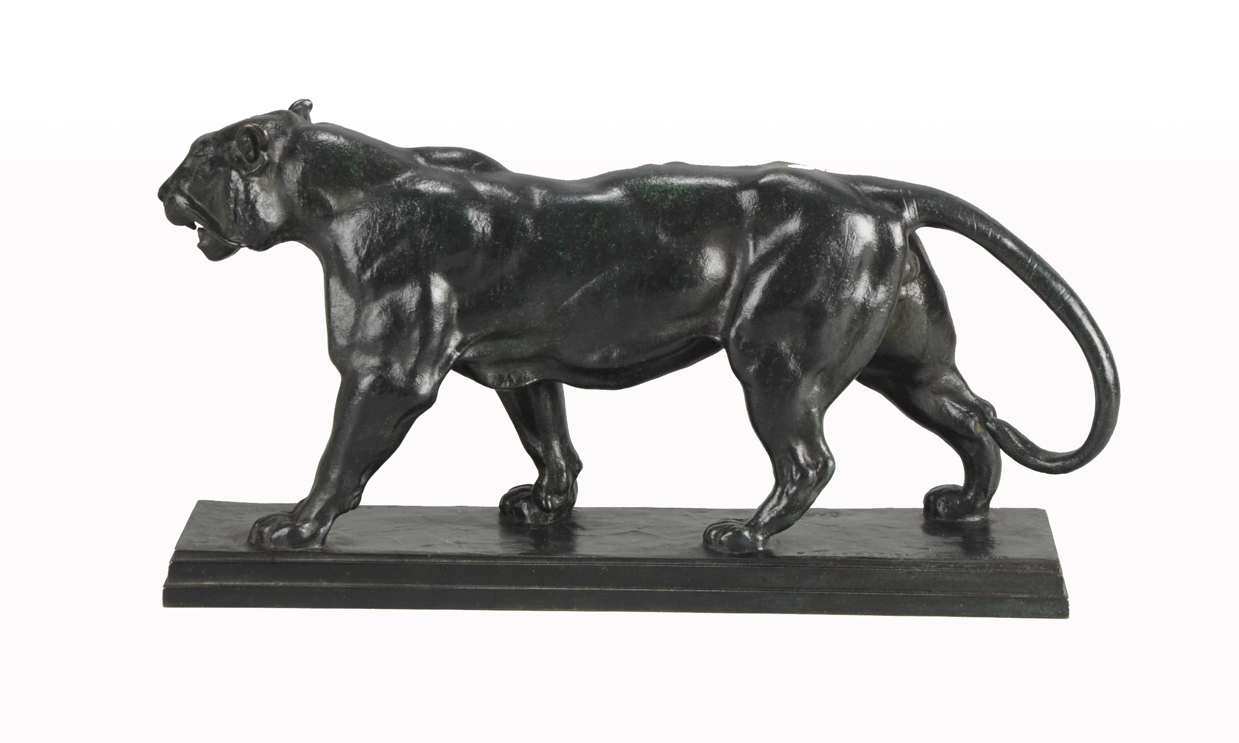 Antoine L Barye (1796 ~ 1875) French bronze of a Tiger. Signed Barye and F Barbedienne - Image 2 of 4