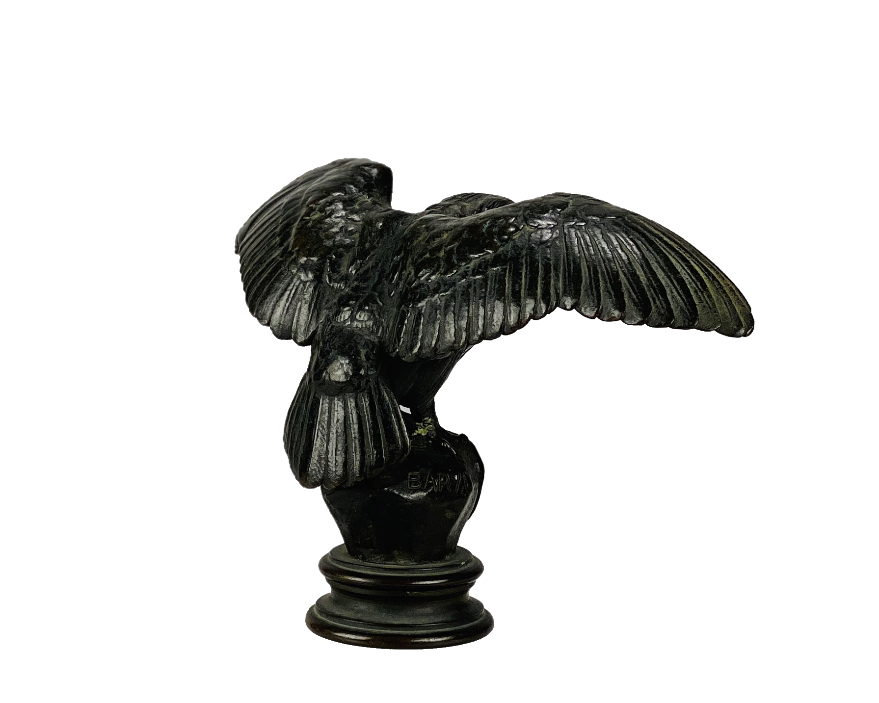Antoine L Barye (1796 ~ 1875) French animaliers bronze of an Owl. Signed Barye. Circa 1880 - - Image 5 of 6