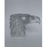 Rene Lalique (1860 ~ 1945) Tete d'Aigle Car Mascot in frosted and clear glass. Model 1138.