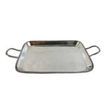 Georgian Silver two-handled Tray by Robert Hennel and Samuel Hennel with gadrooned rim. 254 grammes.