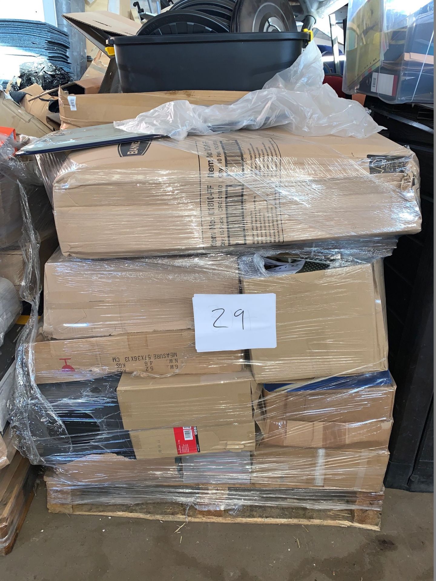 1 x Pallet of Mixed Stock/Stationery Including Lever Arch Files, Bankers Boxes, Paper Trimmers,