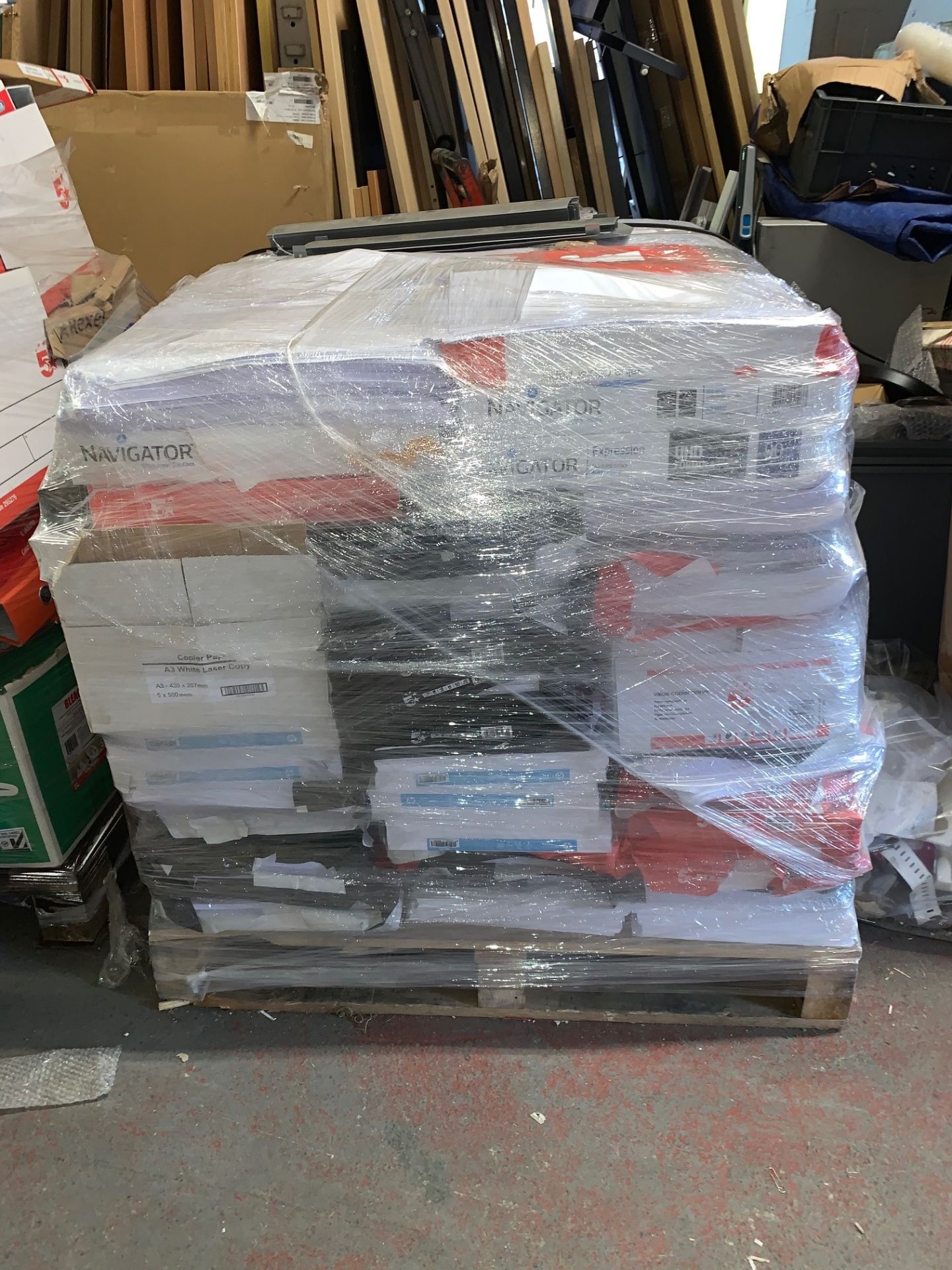 1 x Pallet of Mixed A3 Paper (Approximately 100 Reams in Total)