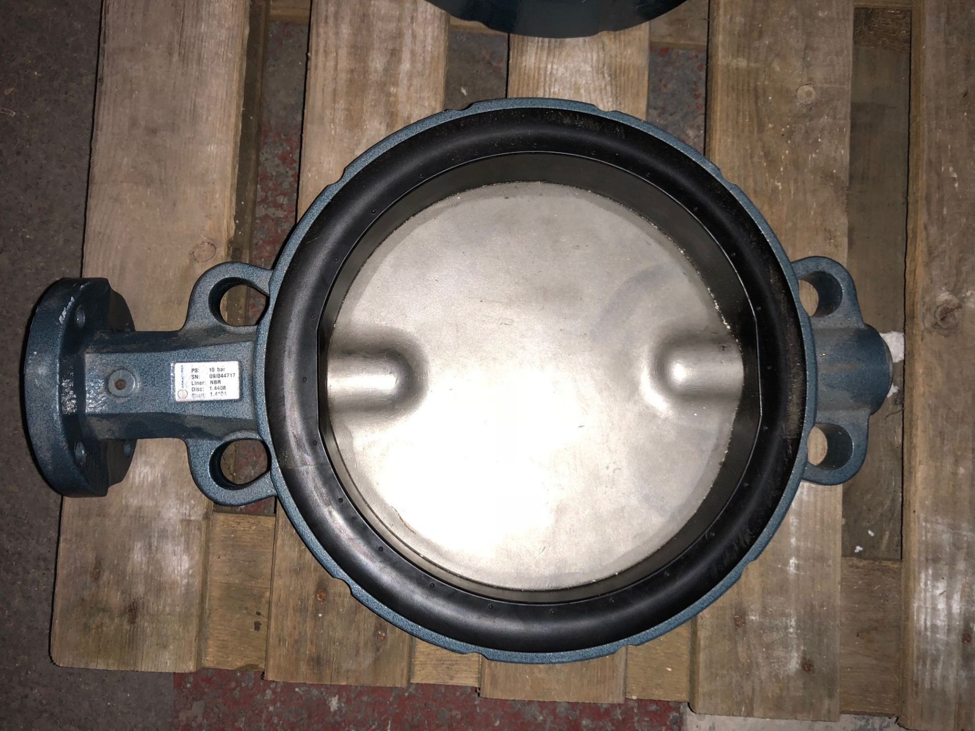 10" Cast Iron Wafer Style Butterfly Valve, PN16, DN250 Unused 10 Bar