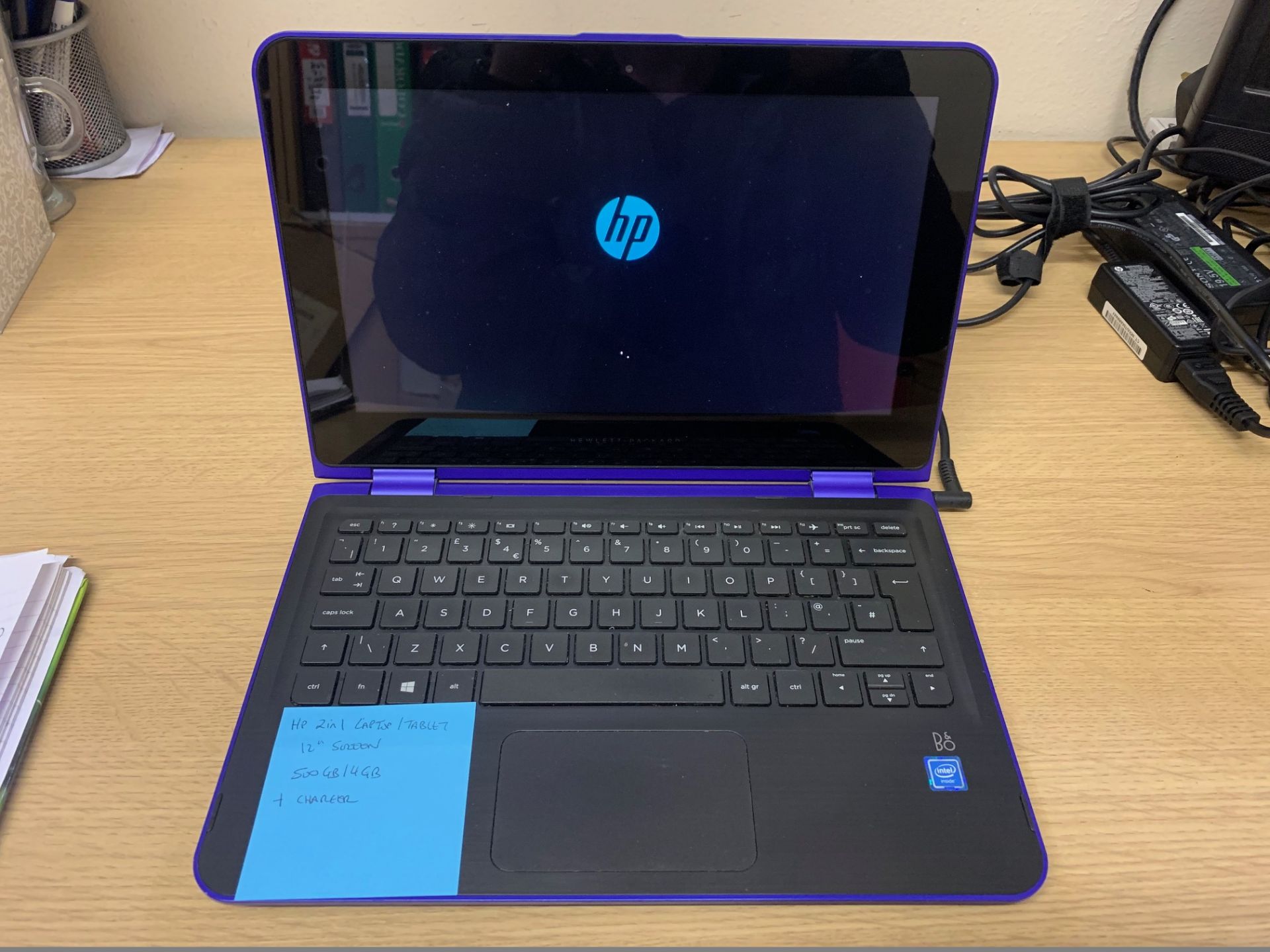 HP 2 in 1 Laptop/Tablet - 500GB Hard Drive, 4GB RAM, 12" Screen, Loaded With Windows 10 & Compete - Image 2 of 4