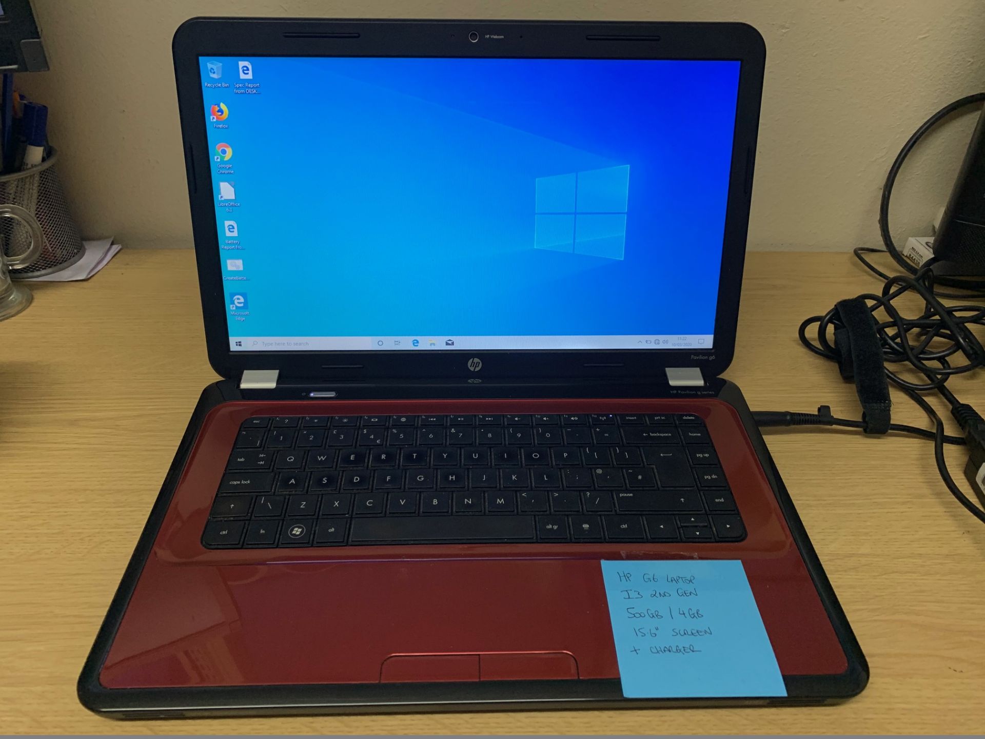 HP Pavilion G6 Laptop - i3 2nd Generation, 500GB Hard Drive, 4GB RAM, 15.6" Screen, Loaded With