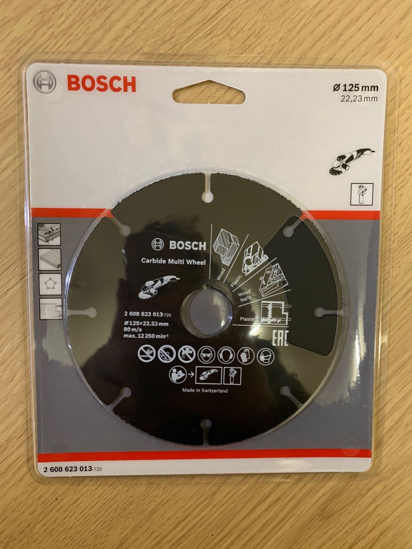 5 x Bosch 125mm Carbide Multi Wheels - Brand New