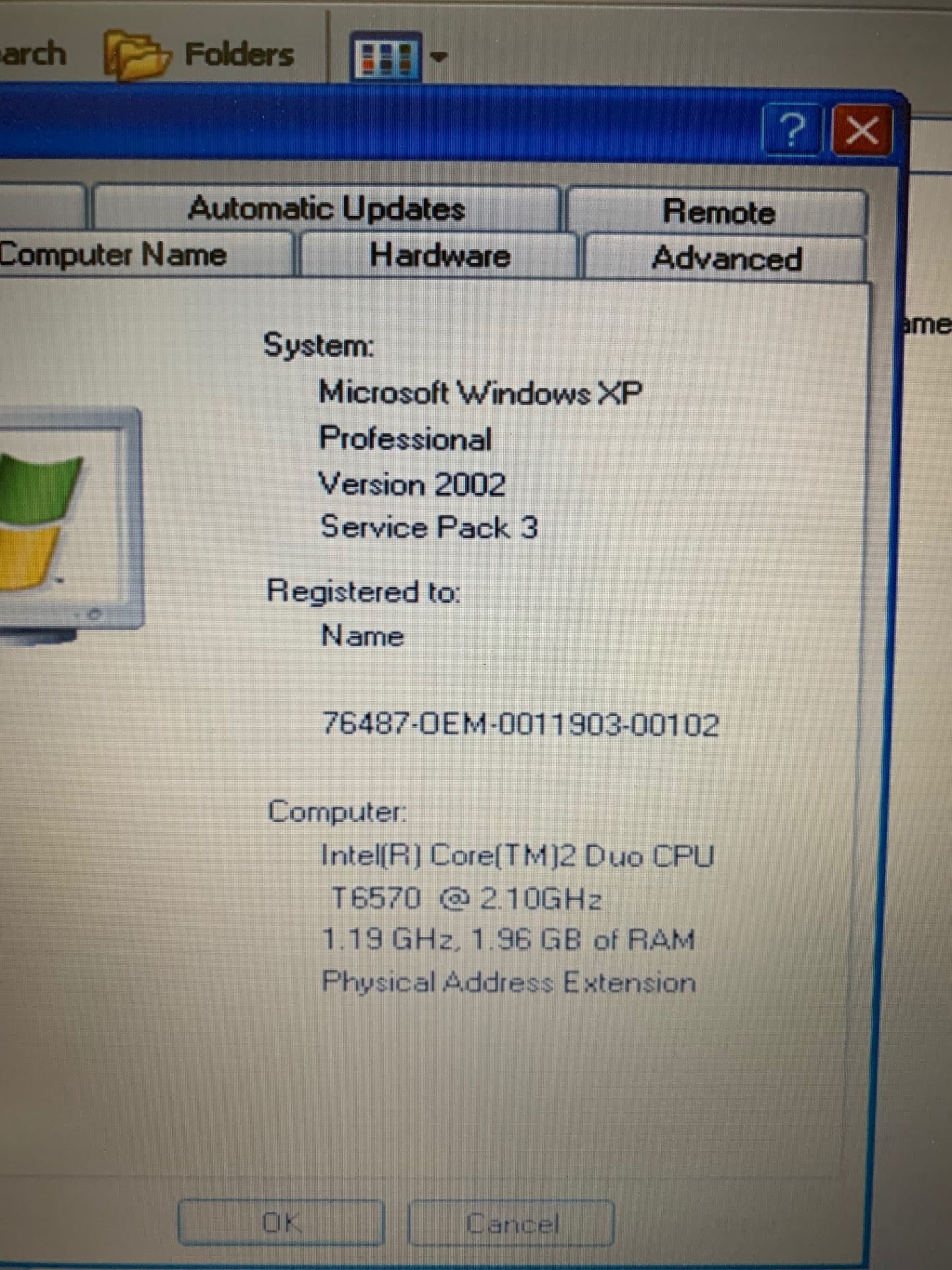 Dell Vostro 1720 Laptop - 160GB Hard Drive, 2GB RAM, 17" Screen, Loaded With Windows XP & Complete - Image 4 of 4