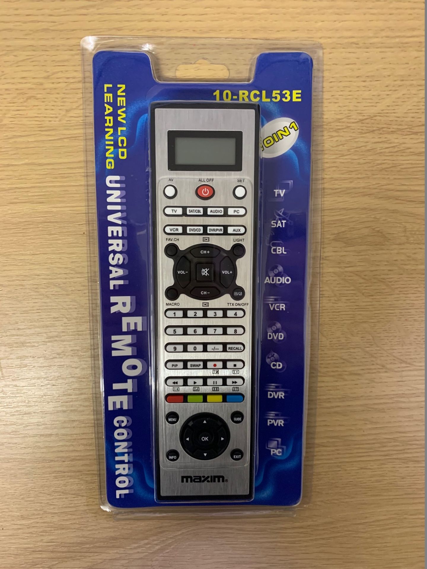 Maxim 10-RCL53E Universal Remote Control