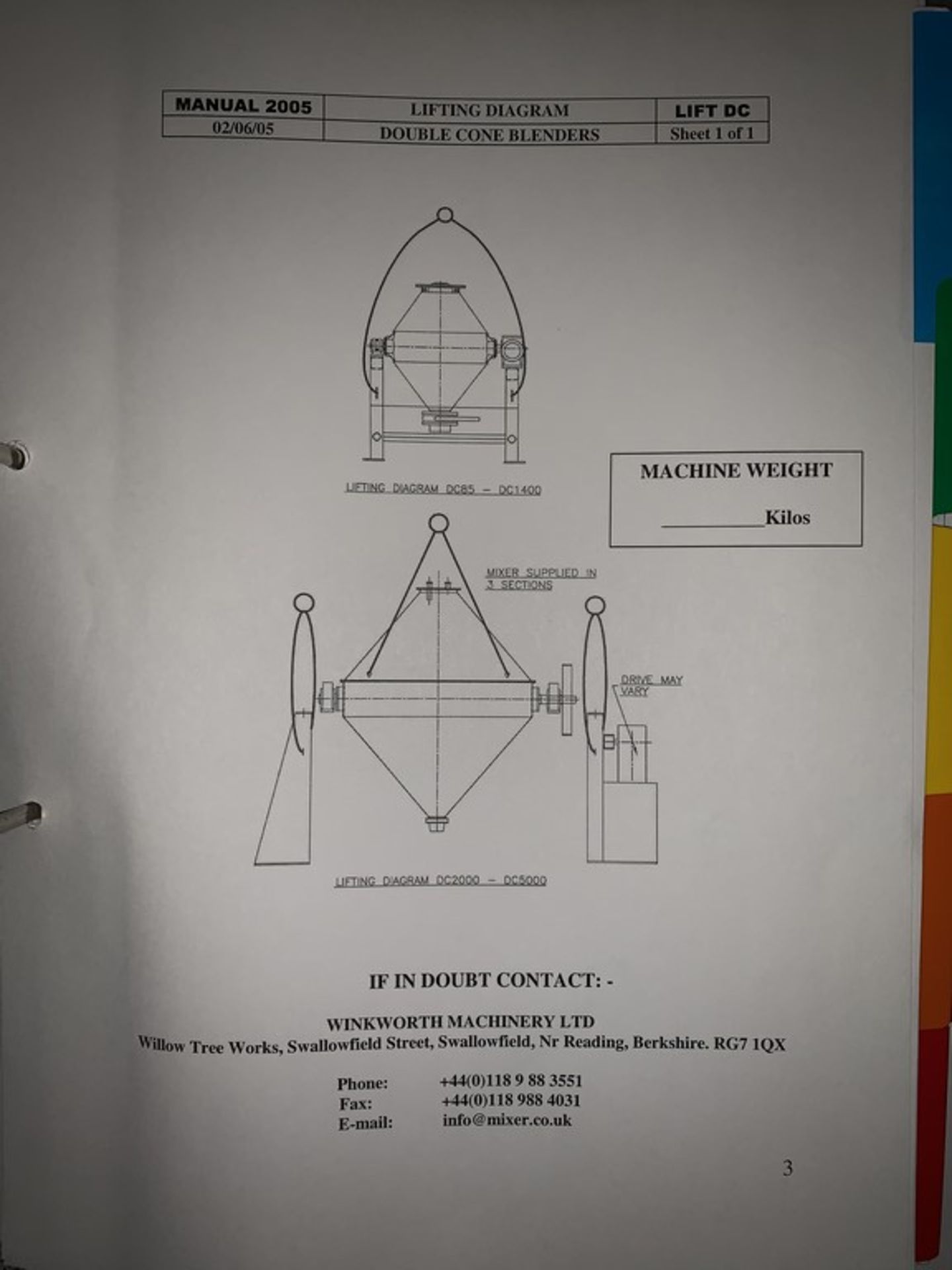 Winkworth DC-140 Double Cone Blender - Image 8 of 9