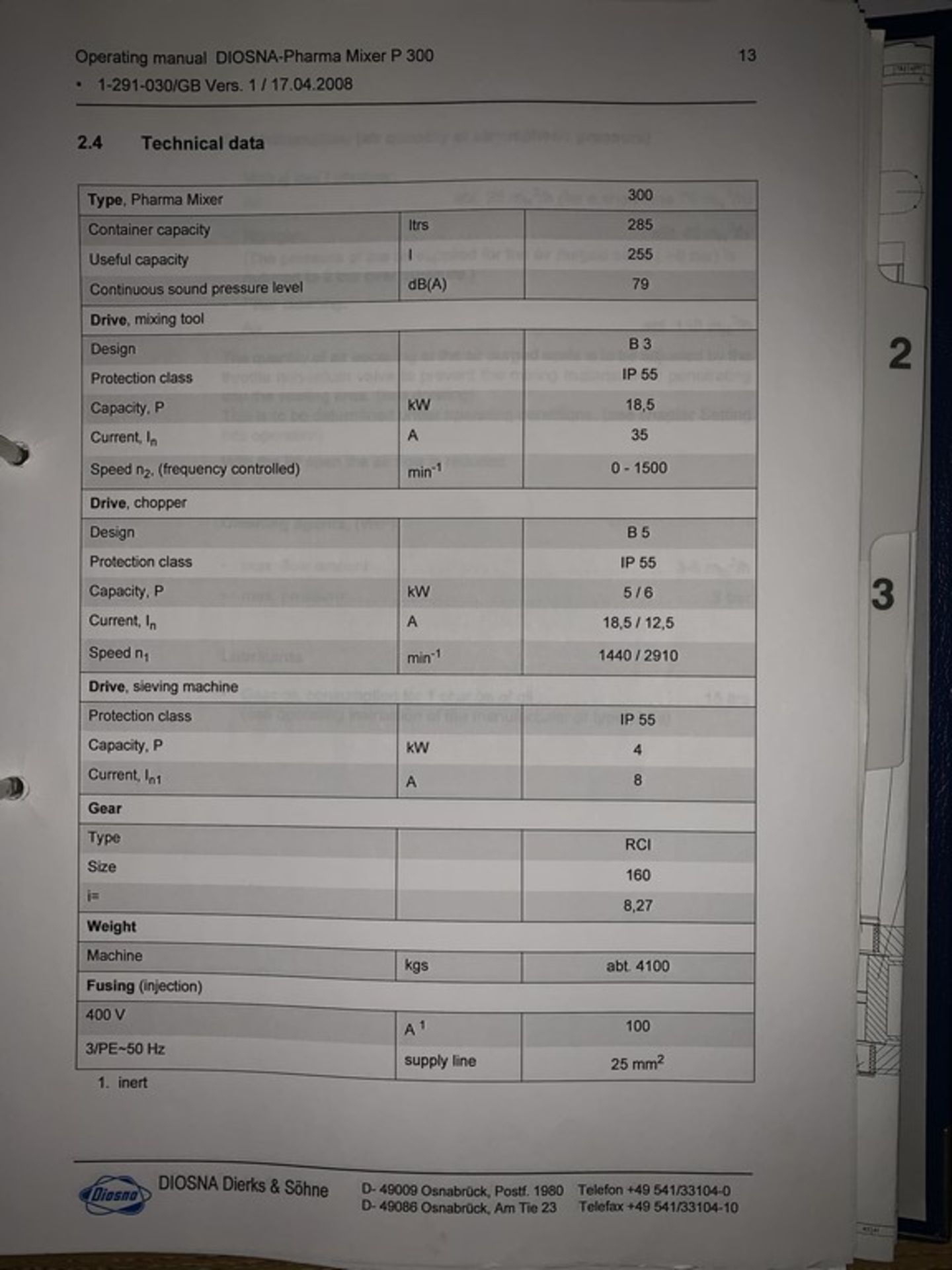 Diosna P300 Mixer - Image 10 of 15