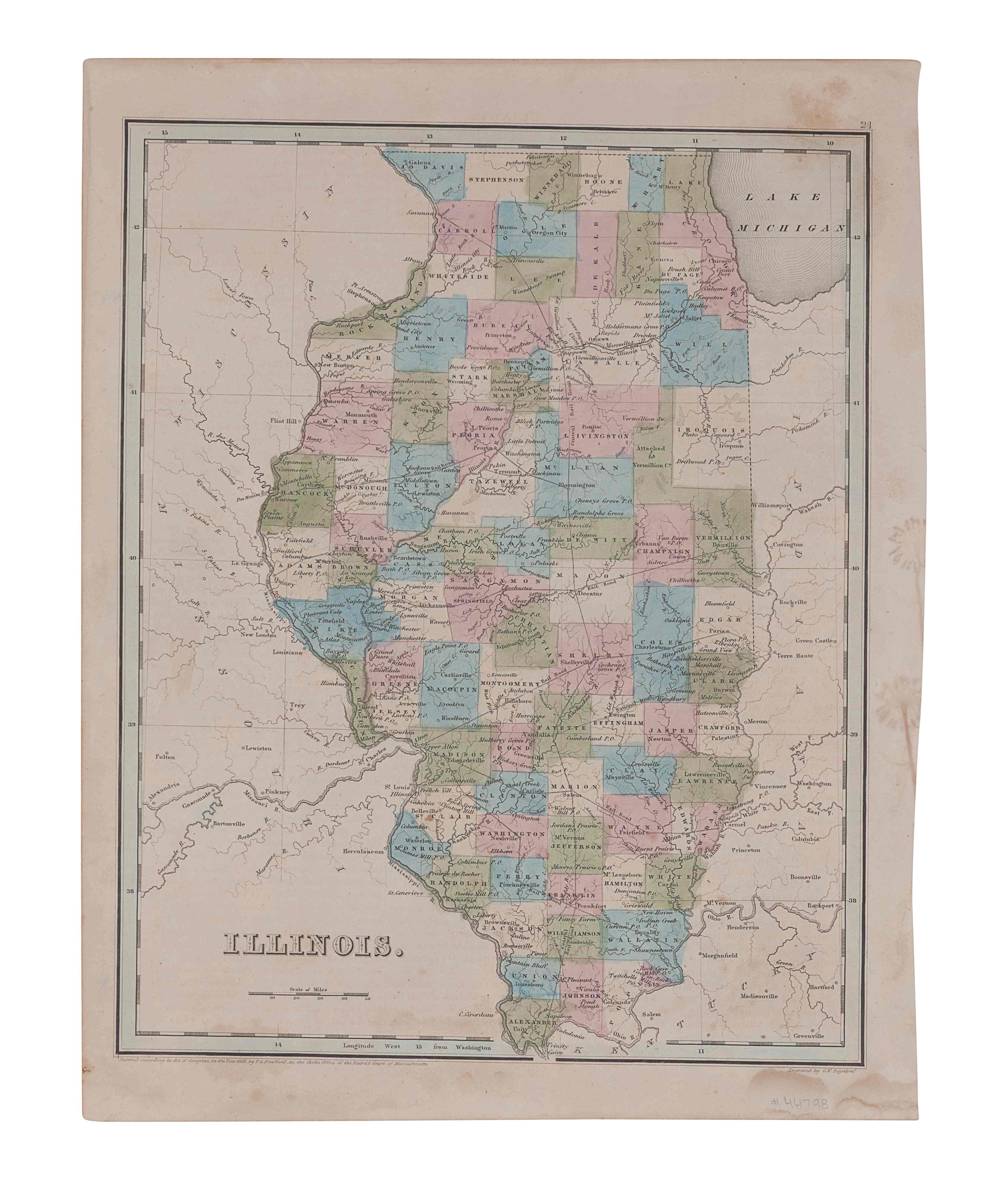 [ILLINOIS -- MAPS]. A group of 4 maps, comprising: - Image 3 of 4