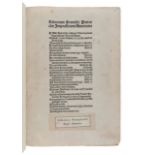 PETRARCA, Francesco (1304-1374). [Opera Latina.]Librorum Francisci Petrarche impressorum annotatio.