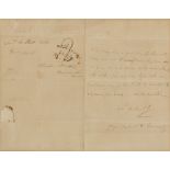 DE STAEL-HOLSTEIN, Anne Louise Germaine, Madame (1766-1817). Autograph letter signed "Mme de Stael"