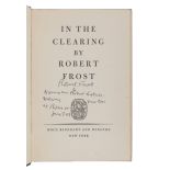 FROST, Robert (1874-1963).  In the Clearing. New York: Holt, Rinehart and Winston, 1962.