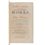 MILTON, John (1608-1674).   A Complete Collection of the Historical, Political, and Miscellaneous Wo