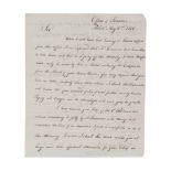 MORRIS, Robert (1734-1806), as U. S. Superintendent of Finance. Letter signed ( "Rob 't Morris"), to