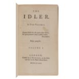 JOHNSON, Samuel (1709-1784).   The Idler. London: printed for J. Newbery, 1761.