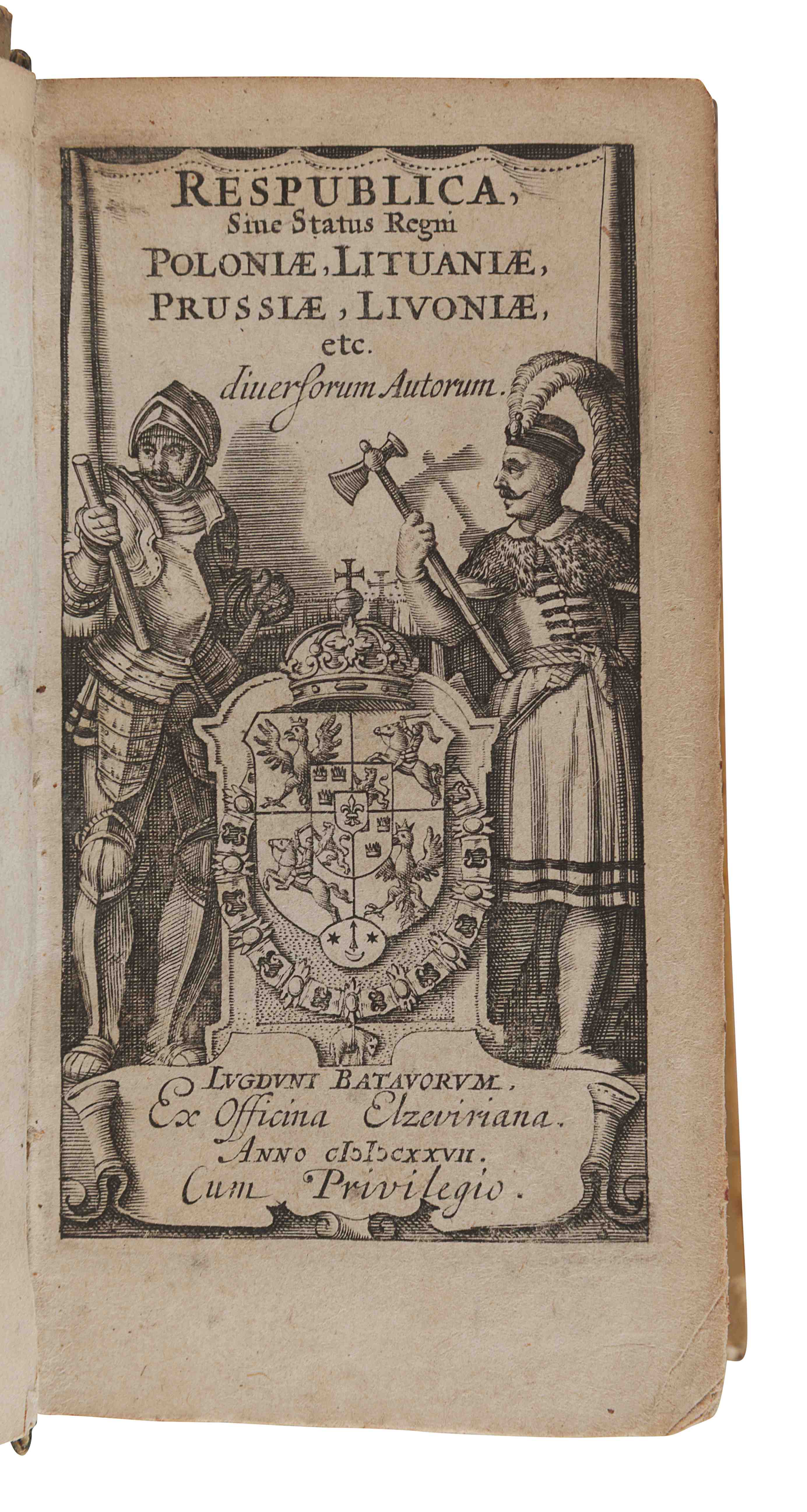 [RESPUBLICA]. Respublica, sive Status Regni Poloniae, Lituaniae, Prussiae, Livoniae... Leiden: Elzev