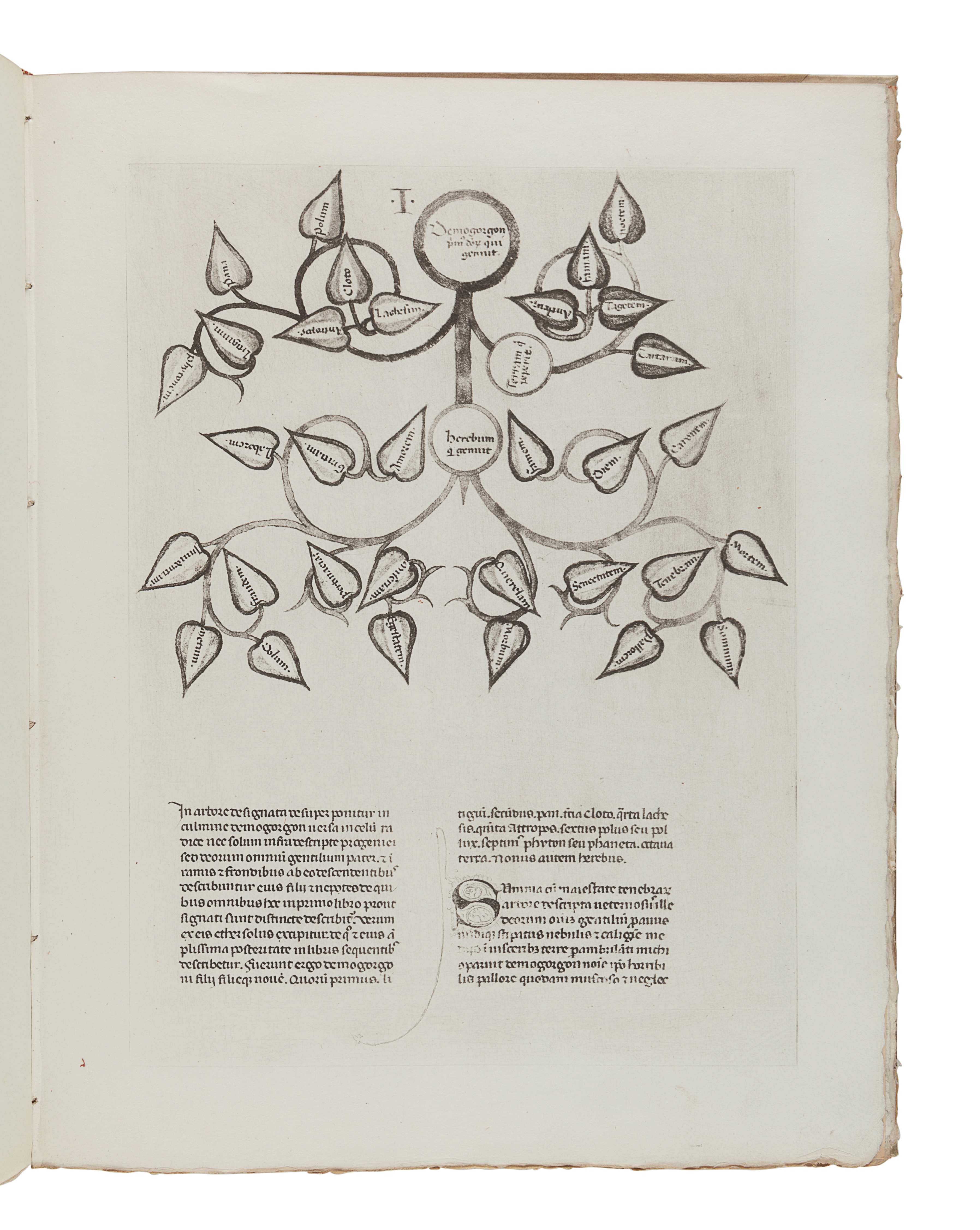 [CAXTON CLUB]. WILKINS, Ernest Hatch. The Trees of the Genealogia Deorum of Boccaccio. Chicago: The
