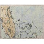 [JEFFERYS, Thomas]. La Peninsule et Golfe de la Floride ou Canale de Bahama avec les Isles de Bahama