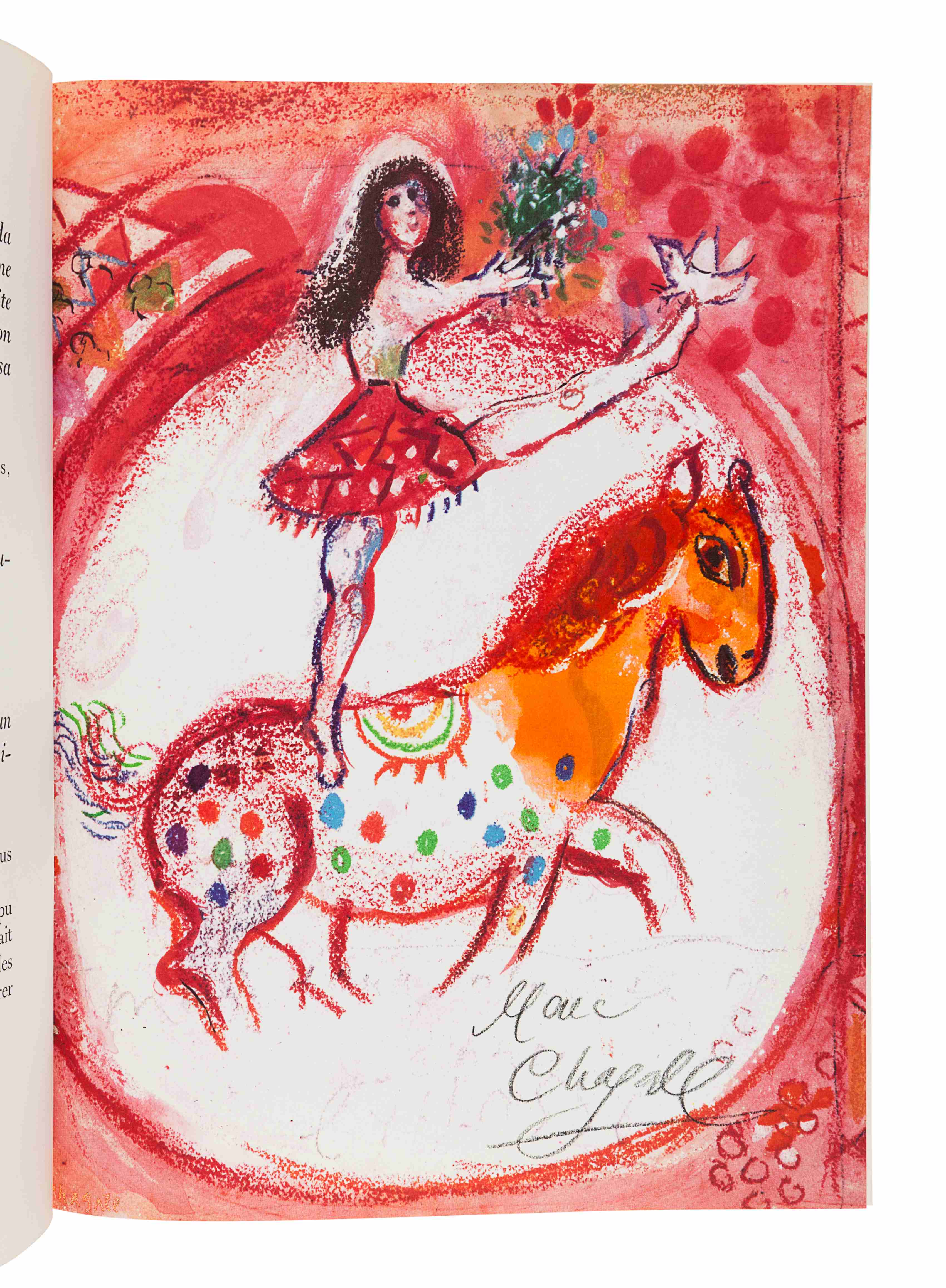 CHAGALL, Marc (1887-1985), illustrator. -- PREVERT, Jacques (1900-1977).   Le Cirque D 'izis. Monte