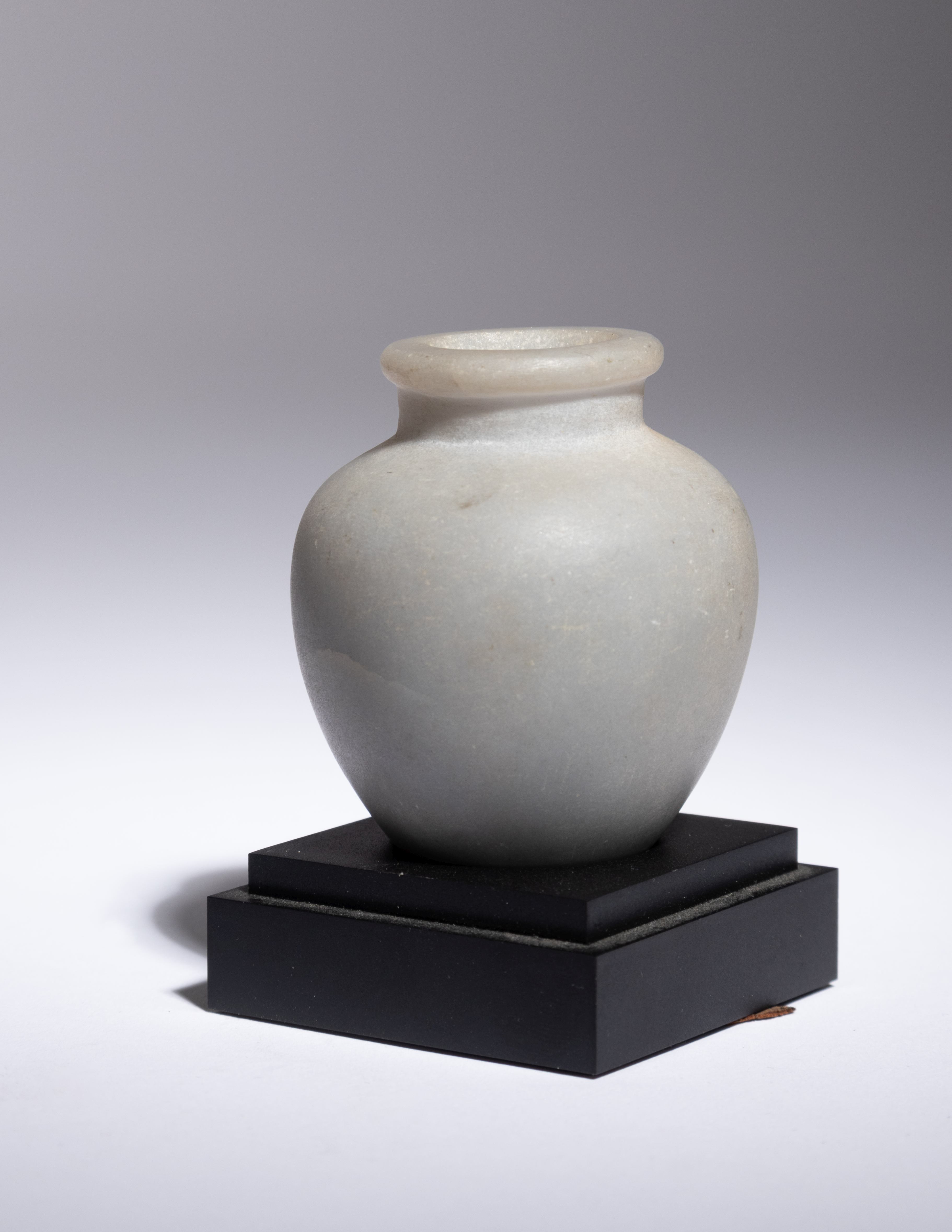 An Egyptian Anhydrite Kohl Pot Height 2 1/4 inches. - Image 2 of 2