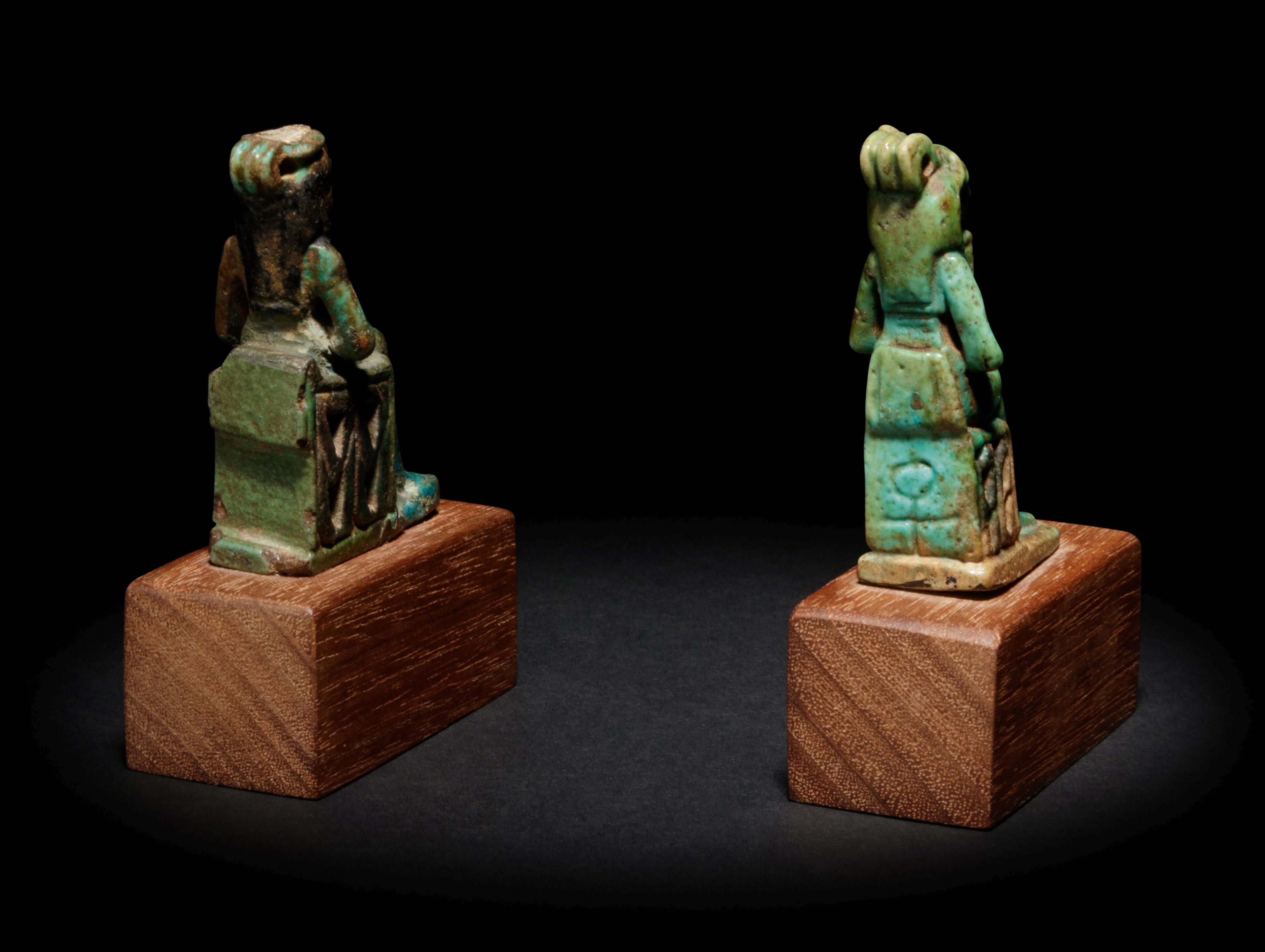 An Egyptian Faience Isis and Horus and an Egyptian - Image 4 of 6