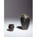 Two Egyptian Granite Vessels Height of taller example 3