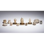 Twelve Egyptian Alabaster, Breccia and Other Stone