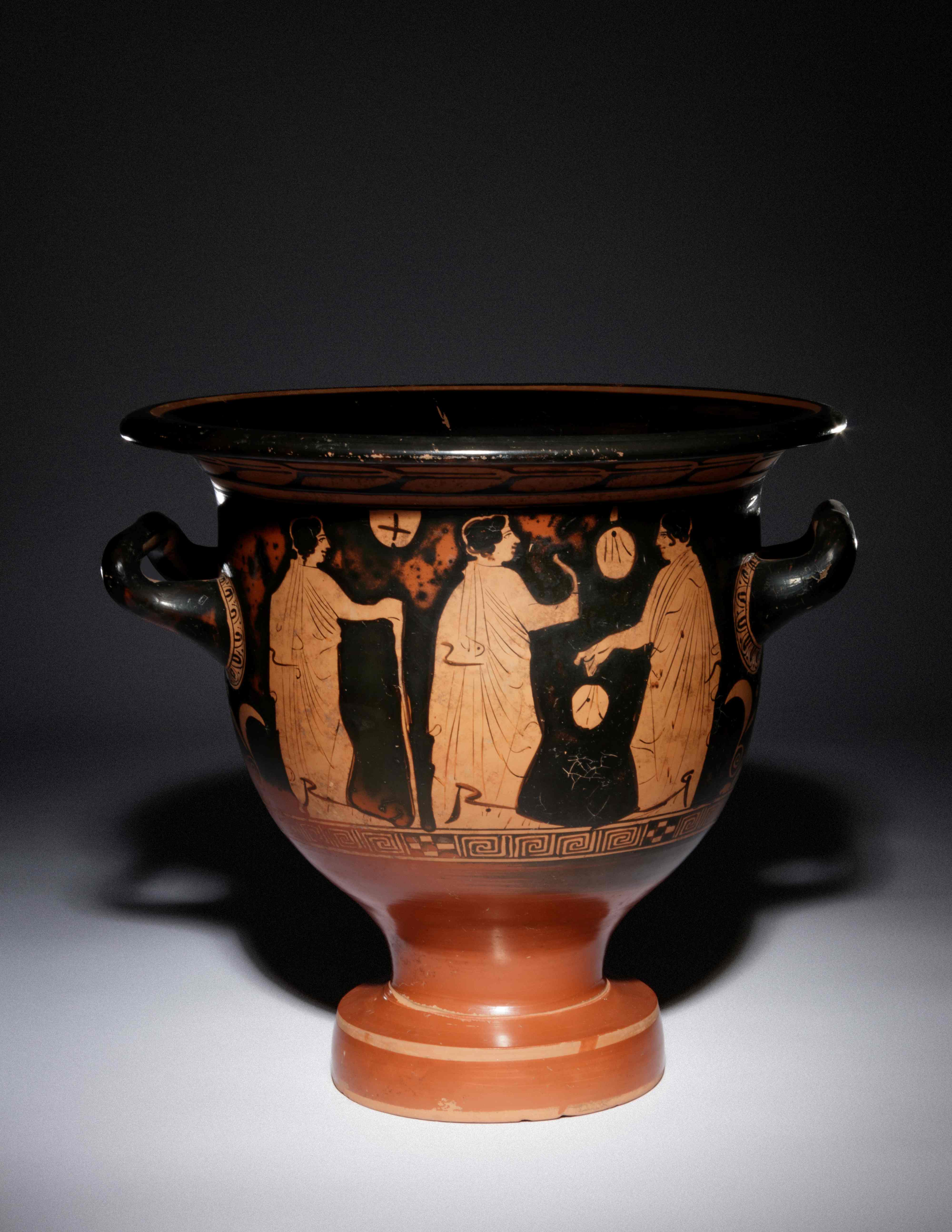 An Attic Red-Figured Krater  Height 14 1/8 x width 14 - Image 2 of 6