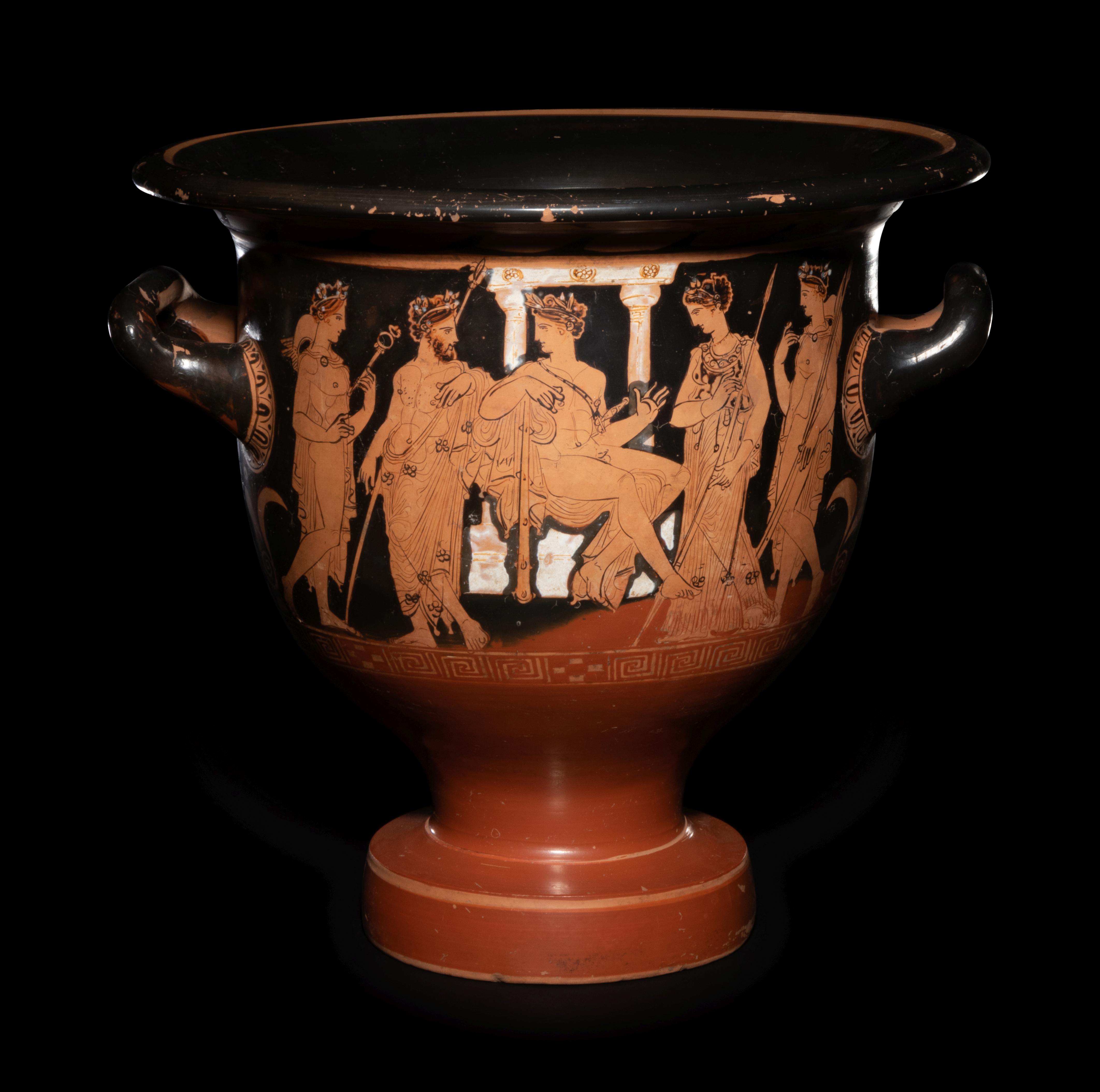 An Attic Red-Figured Krater  Height 14 1/8 x width 14 - Image 3 of 6