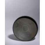 An Egyptian Schist Shallow Dish Diameter 10 3/4 inches.