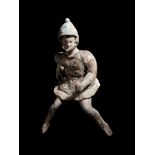 A Canosan Terracotta Figure of a Horseman Height 7 1/4