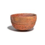 A Graeco-Roman Molded Pottery Bowl  Diameter 4 1/2