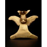 A Chiriqui Gold Avian Pendant Height 3 3/8 x width 3