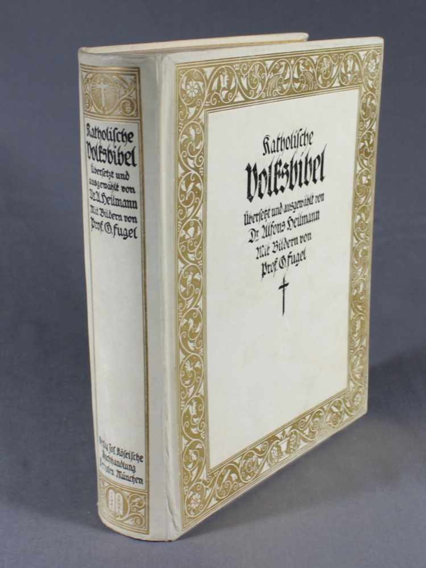 Katholische Volksbibel, übersetzt und ausgewählt von Alfons Heilmann, mit 39 (von 40) farbigen