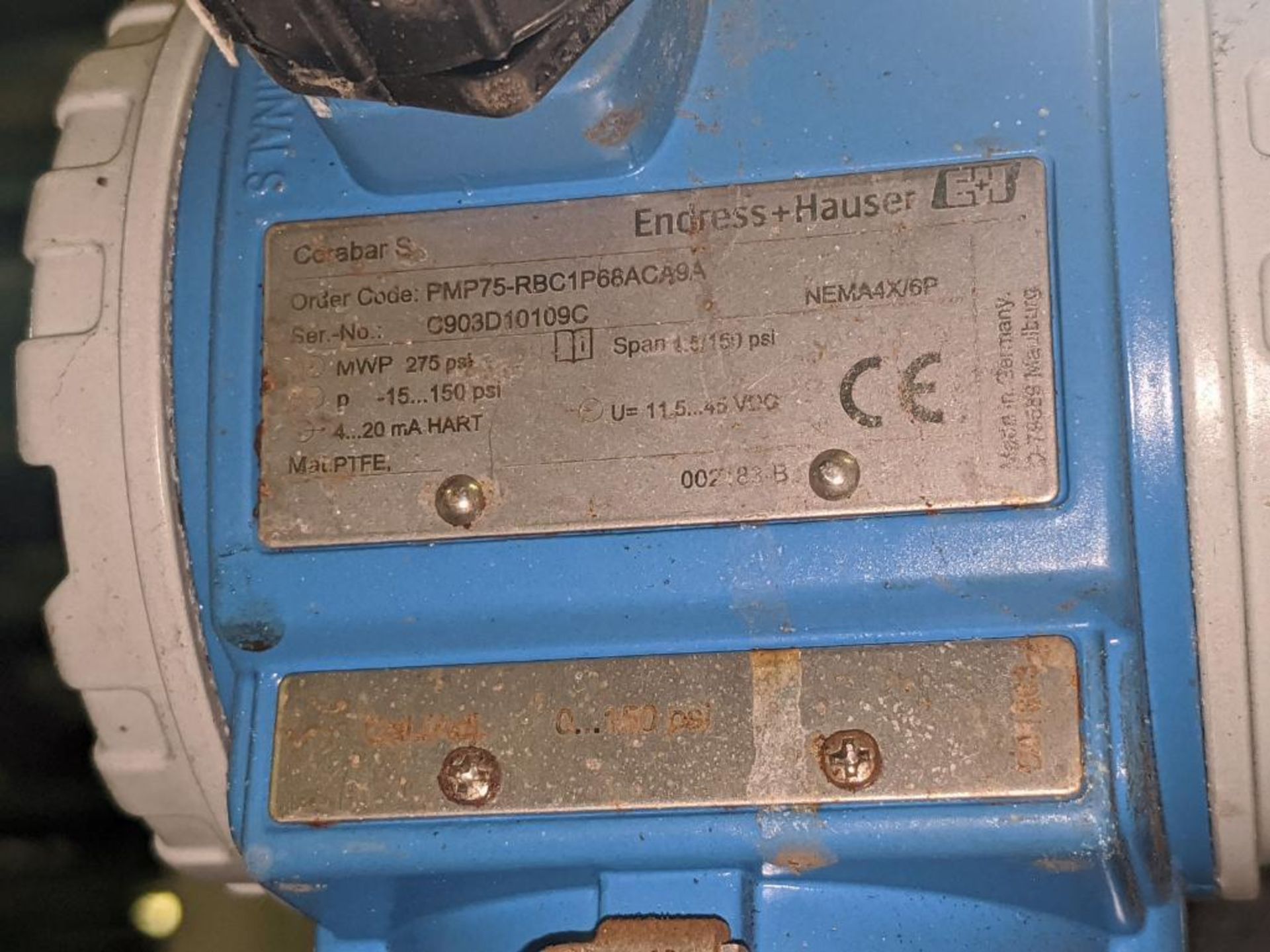 Endress+Hauser Model Cerabar S Pressure Transmitter - Image 4 of 4