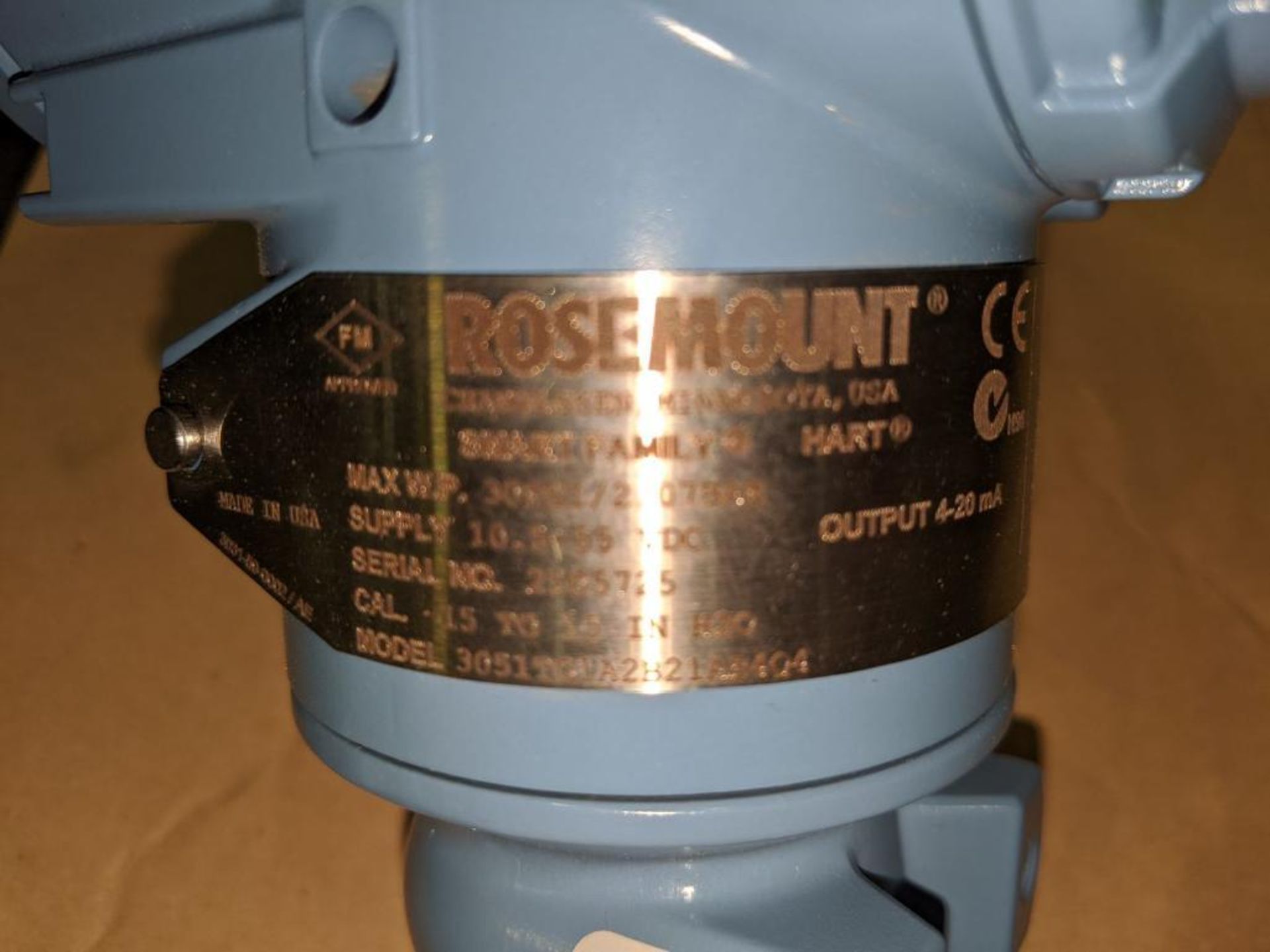NEW Rosemount Model 3051TG1A2B21AB4Q4 Pressure Transmitter - Image 3 of 3