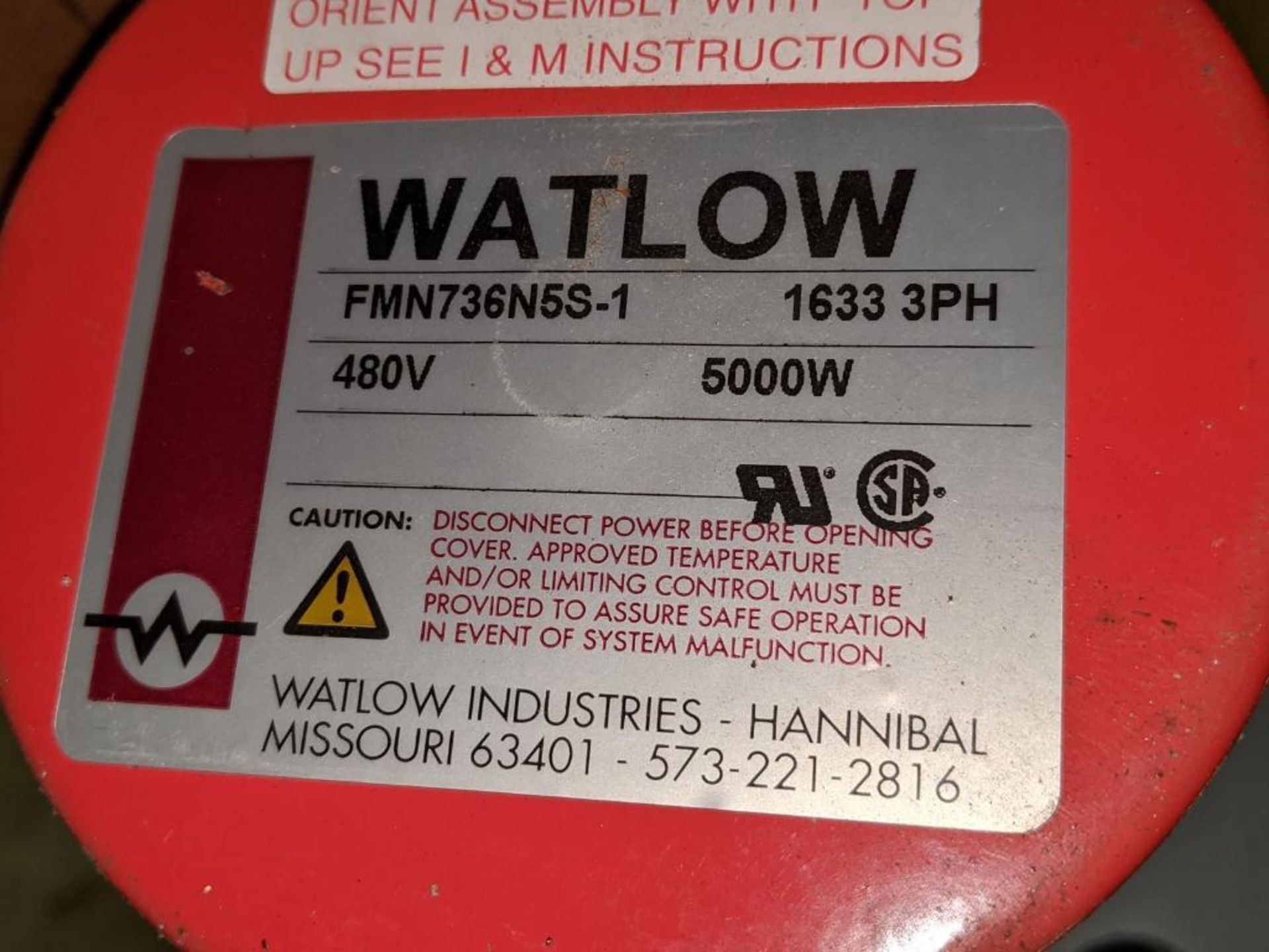 NEW Watlow Model FMB736N5S-1 Electric Bayonet Heater - Image 2 of 2